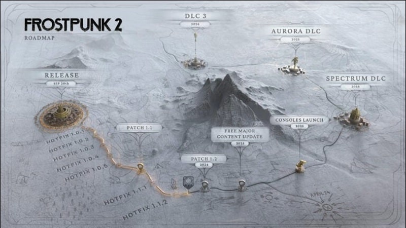 《霜朋克 2》路線圖重點介紹了即將推出的 PS5 版本、DLC 和免費內容更新